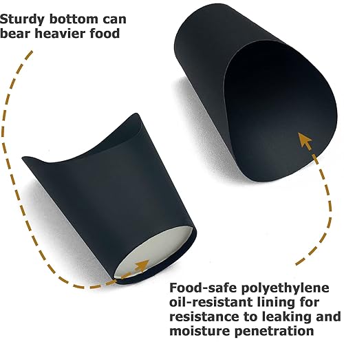 Miniatura 11 de CAMKYDE [50 tazas + 200 púas] Vasos de charcutería desechables de 14 onzas con palitos (marrón)