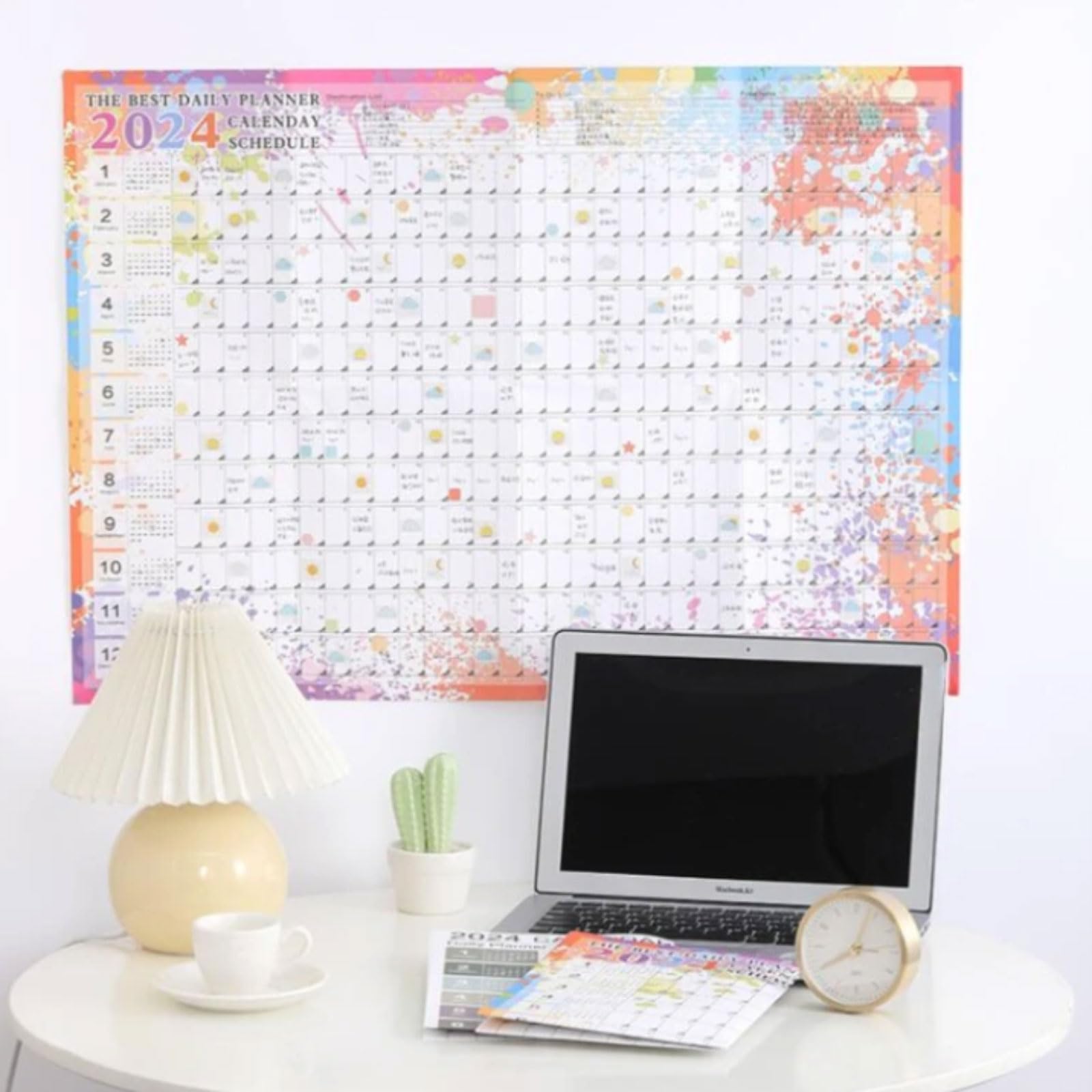 Amazon.co.jp: 卓上カレンダー 365 日スケジュール 2024