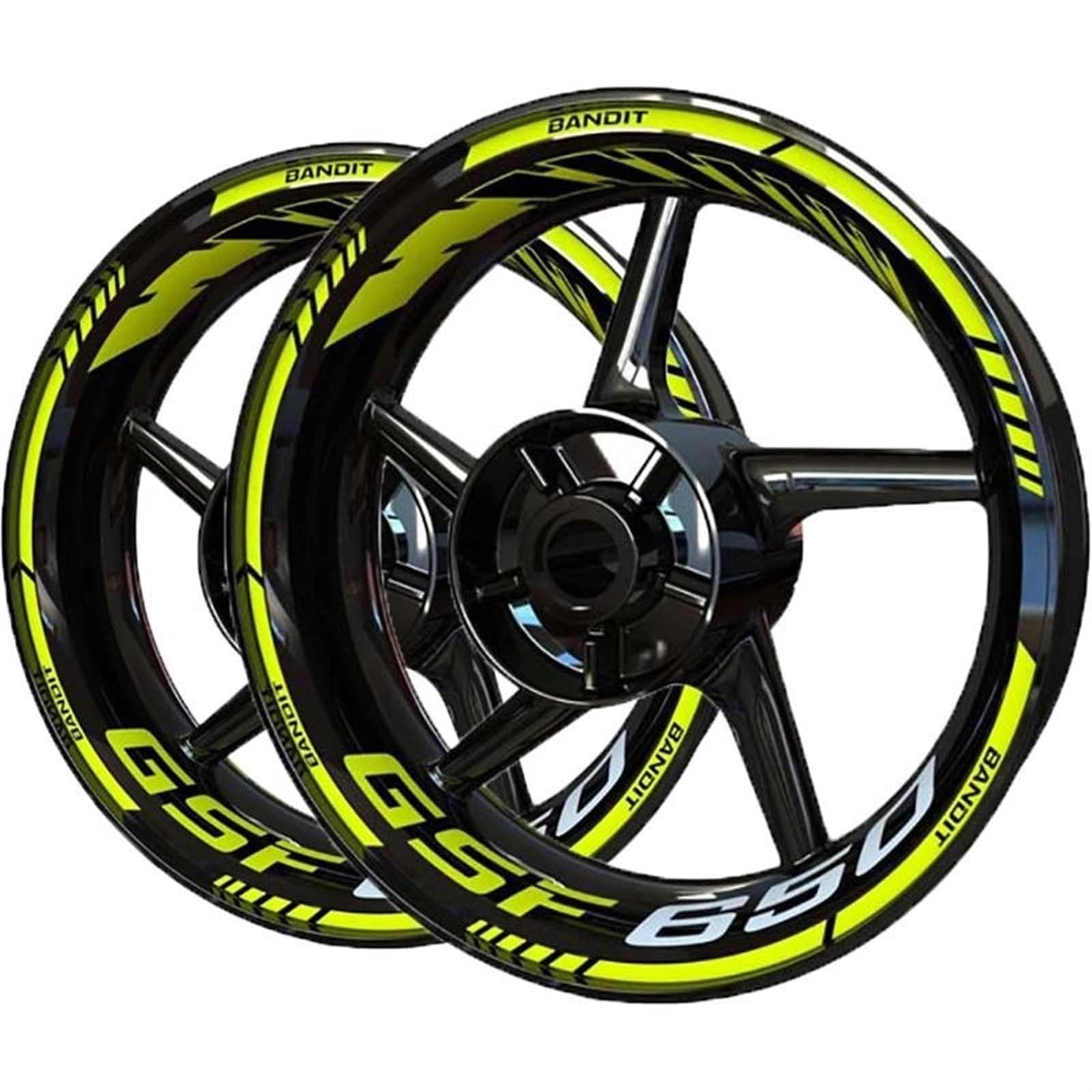Motorcycle Wheel Sticker Decal Accessories for Suzuki GSF650 GSF 650 for Bandit Set(Color4)