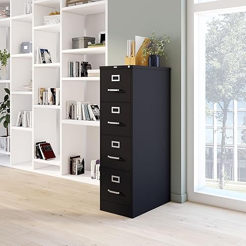 Miniatura 7 de Staples 204082 Archivador vertical de 4 cajones con bloqueo Letra negra de 25 pulgadas D (25164D)