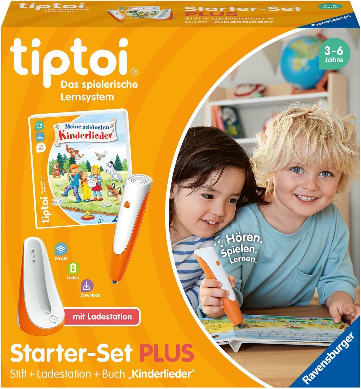 Ravensburger tiptoi Starter-Set Plus 00159 Stift und Buch Meine schönsten Kinderlieder & 00108 Alle Meine Tierkinder