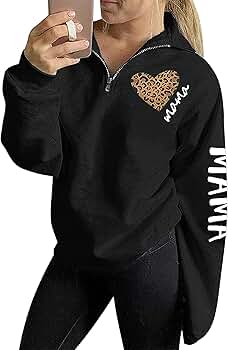 mama ショップ TAIUICY Women Mama Life Zip Up Pullover Sweatshirt Jacket