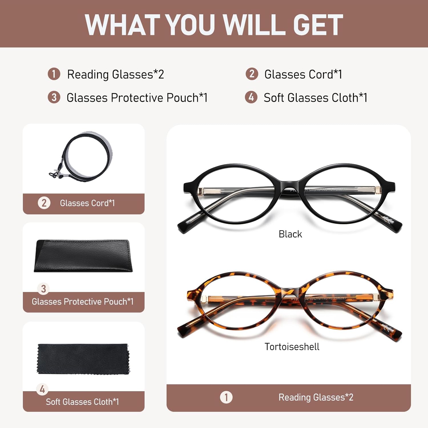 Oval Reading Glasses Women Men Blue Light Blocking Small Computer Readers Retro Fashion Frame Vintage Eyewear PT2009 - Image 8