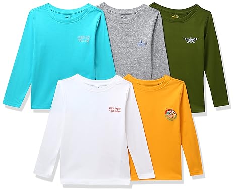 Amazon Brand - Symbol Boys Regular T-Shirt