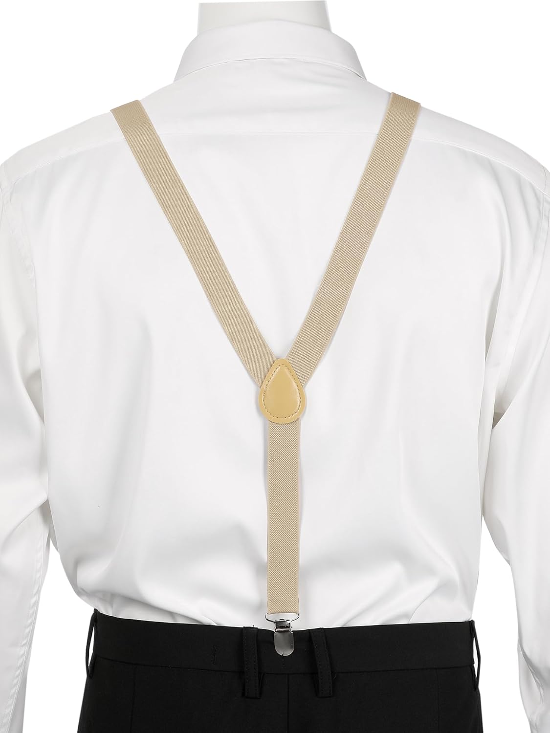 Allegra K Women's Suspenders Metal Clips Adjustable Elastic Band Y Shaped Suspender - Image 3