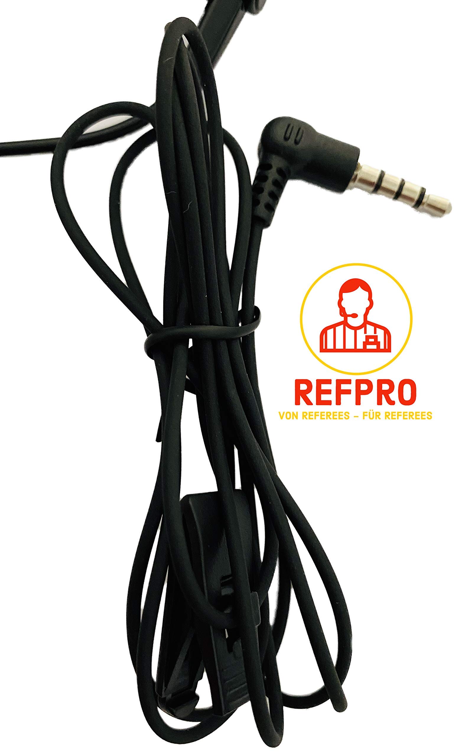 Écouteurs intra-auriculaires pour arbitre avec microphone - Tailles réglables - Grand confort - Qualité audio parfaite - Résistant - Ajustement individuel possible
