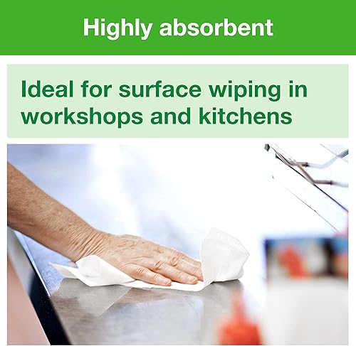 Miniatura 5 de Tork Centerfeed - Limpiaparabrisas de papel blanco M2, alta absorción, 6 x 1000 hojas, 120133