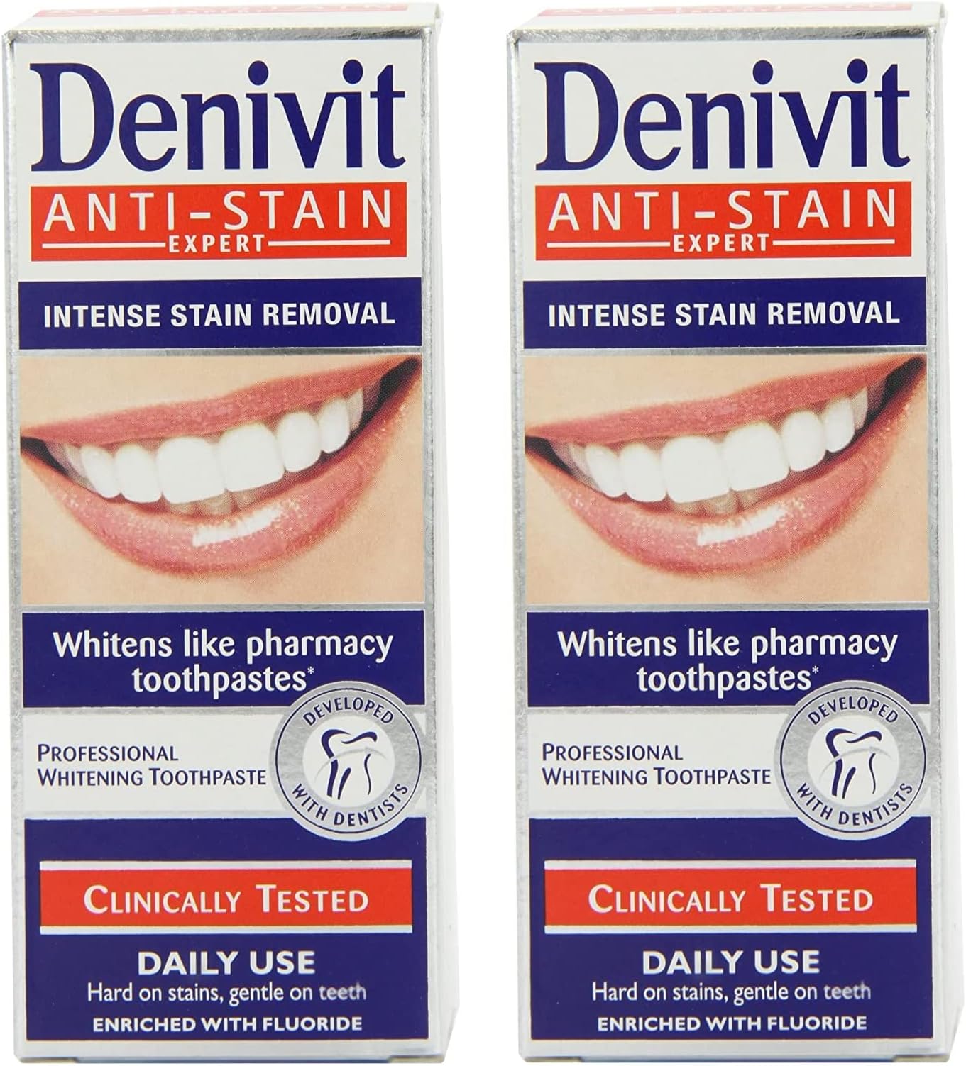 Denivit Anti Stain Expert Toothpaste 50Ml Pack Of 2