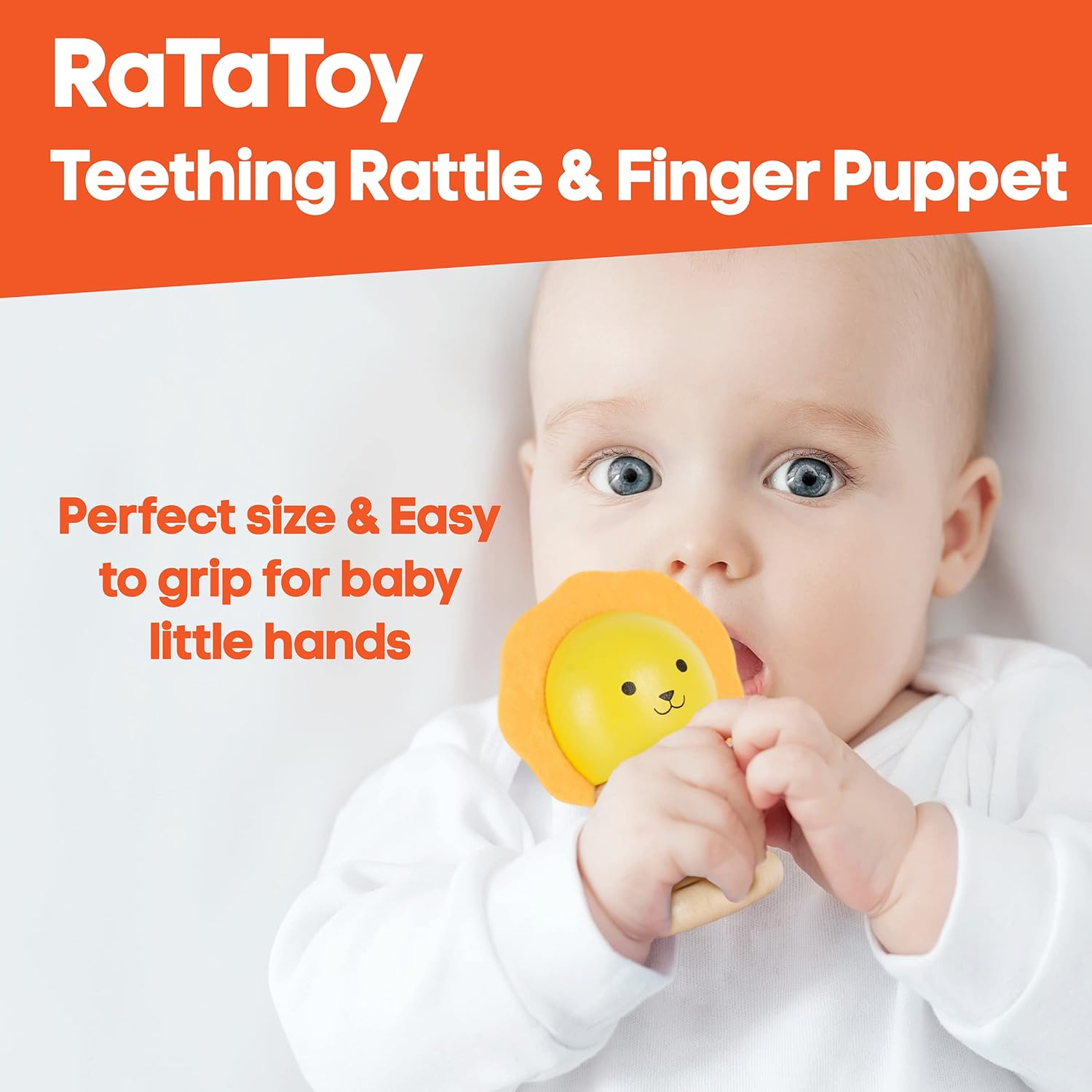 KIPOD Baby Rattle – 3 Pack Wooden Baby Toys – All-Natural and Safe Material Wooden Rattle – Stimulates Sound, Movement, Focus – Premium Baby Teething Toy with Smooth Edges - Baby Montessori Toy 0-3 : Toys & Games