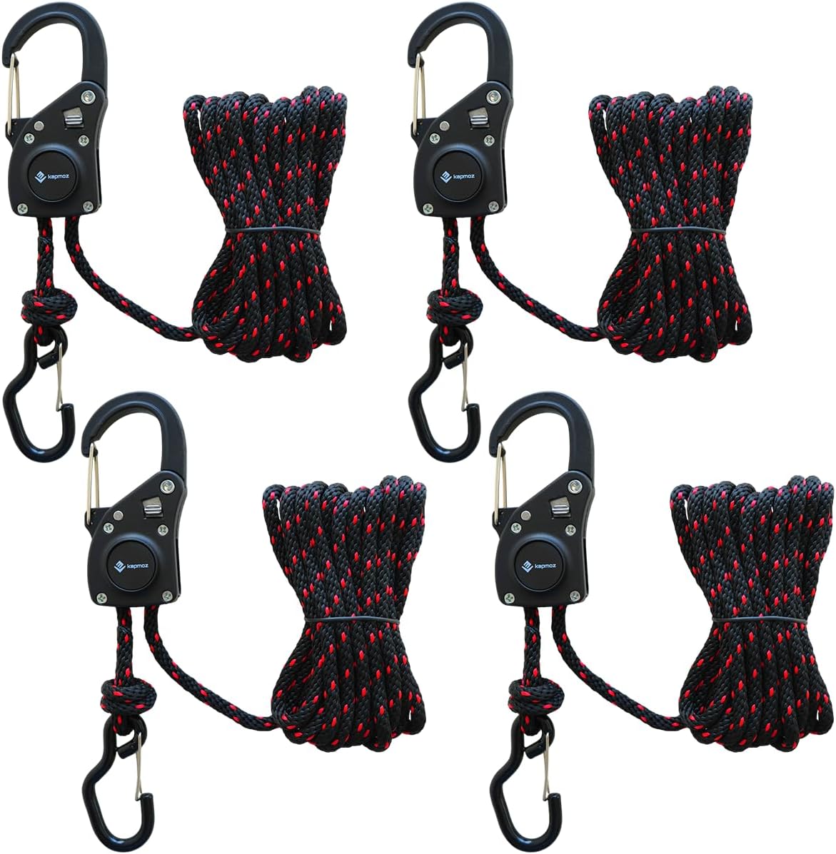 Dynamic Rope Hanger Amazon.com: Adjustable Heavy Duty Ratchet Rope Hangers with Metal Hooks ...