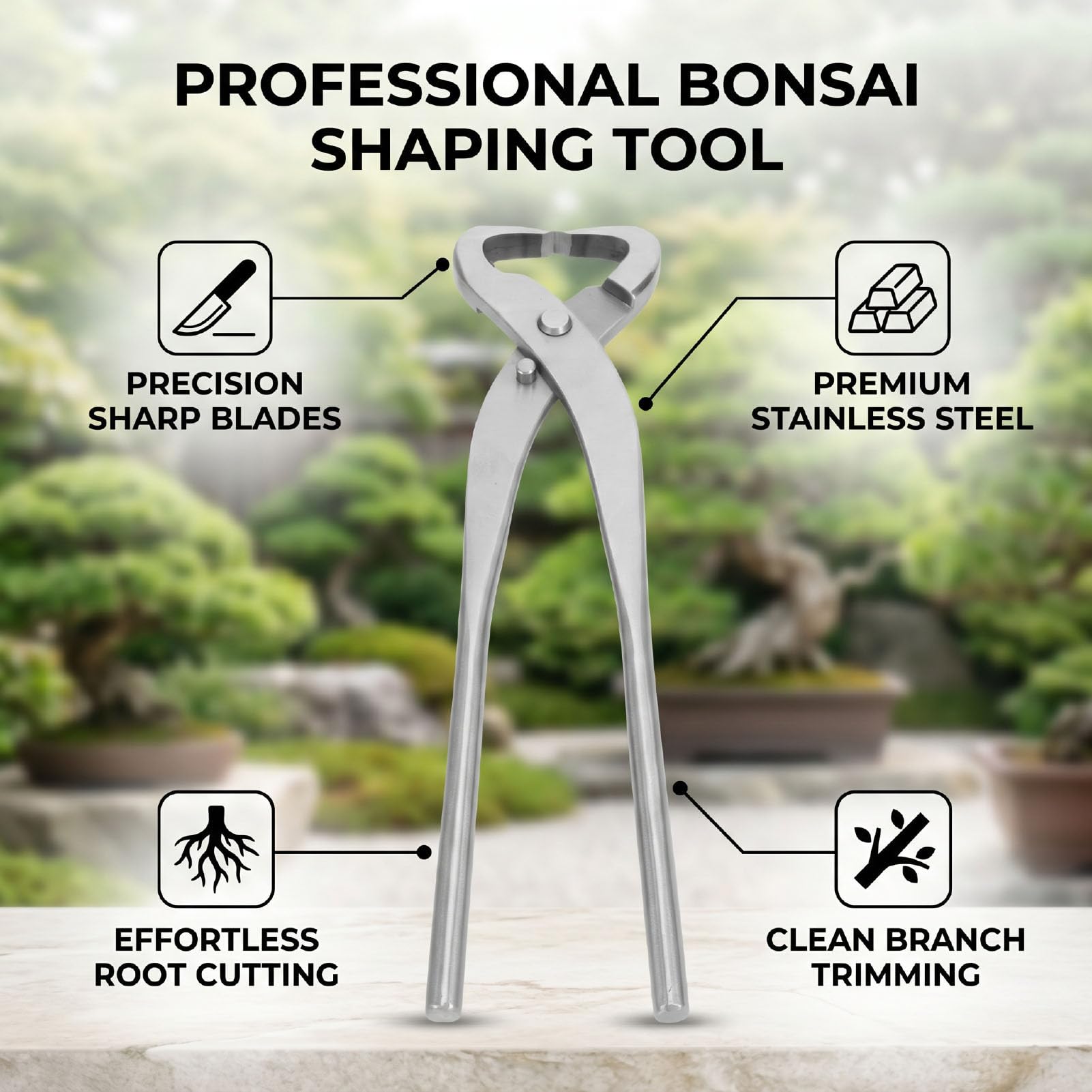 Versatili Utensili per Bonsai in Acciaio Inossidabile da 27 Cm Taglierina