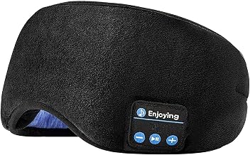 Fabric Wireless Sleep Mask With Bluetooth Sleep Headphones Music Travel Sleeping Headset Music Sleep Eye Mask Travel Sleeping Mask For Women Men Sleep Eye Shades Wireless Eye Mask | 1 Pcs