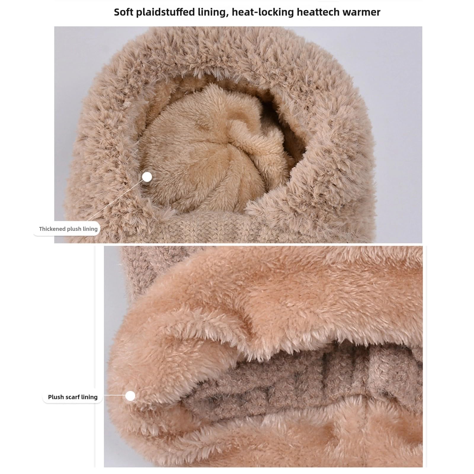 Zaktualizowana wersja Damska czapka zimowa Pom Pom Ski Bobble Cap, z pokrywą szyi Maska na twarz do spacerów na świeżym powietrzu,Black