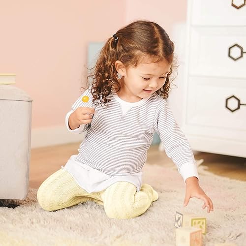 Miniatura 6 de LA ACTIVE Medias de invierno para bebé, acogedoras y cálidas, de punto trenzado, con agarre antideslizante, para bebés, recién nacidos