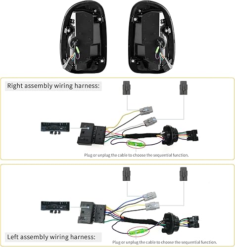 Miniatura 5 de VLAND - Luces traseras ahumadas LED Union Jack compatibles con BMW Mini Cooper Countryman R60 2010-2016 con señal de giro secuencial, luces de