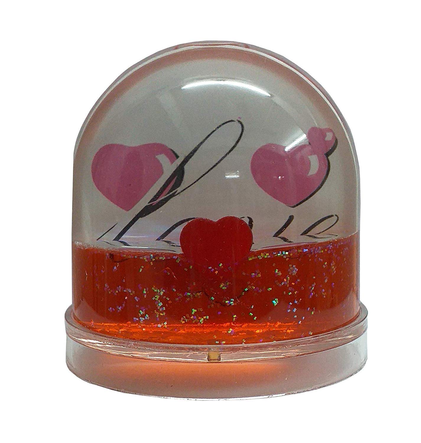 Atorakushonplastic Snow Globe Photo Frame (Multicolour) 2 Photos