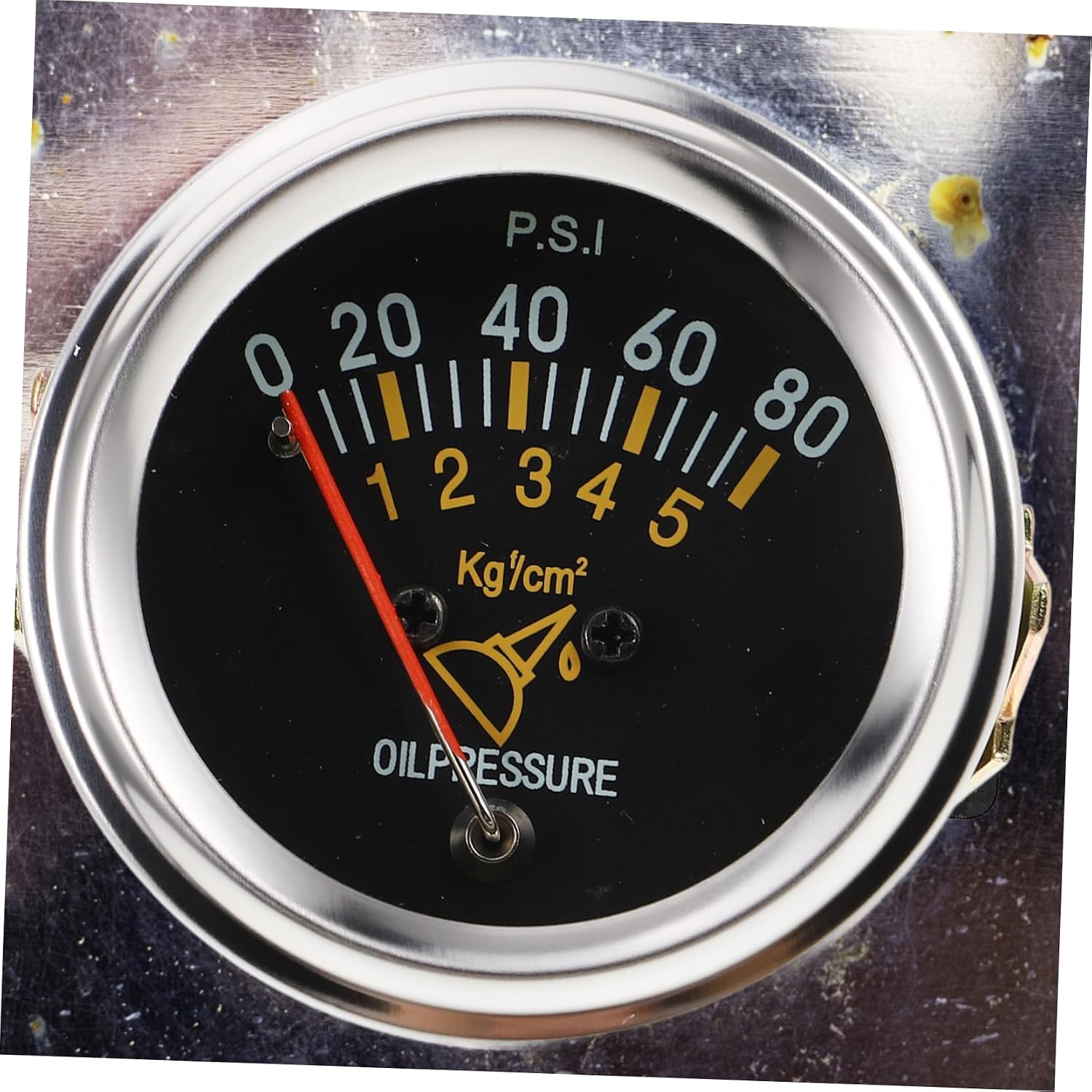 Ciieeo 1set Professional Automotive Oil Pressure Gauge Mechanical Oil Pressure for Accurate Measurement Body Compatibility for Car Enthusiasts