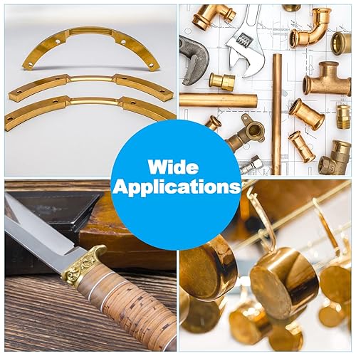 Miniatura 6 de Barra plana de latón C360 Stock 18 "x 1" "x 12" Fabricación de cuchillos de latón Bar Stock