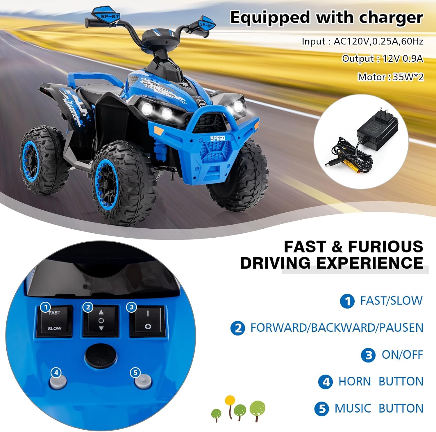 Image showing the ATV equipped with its charger