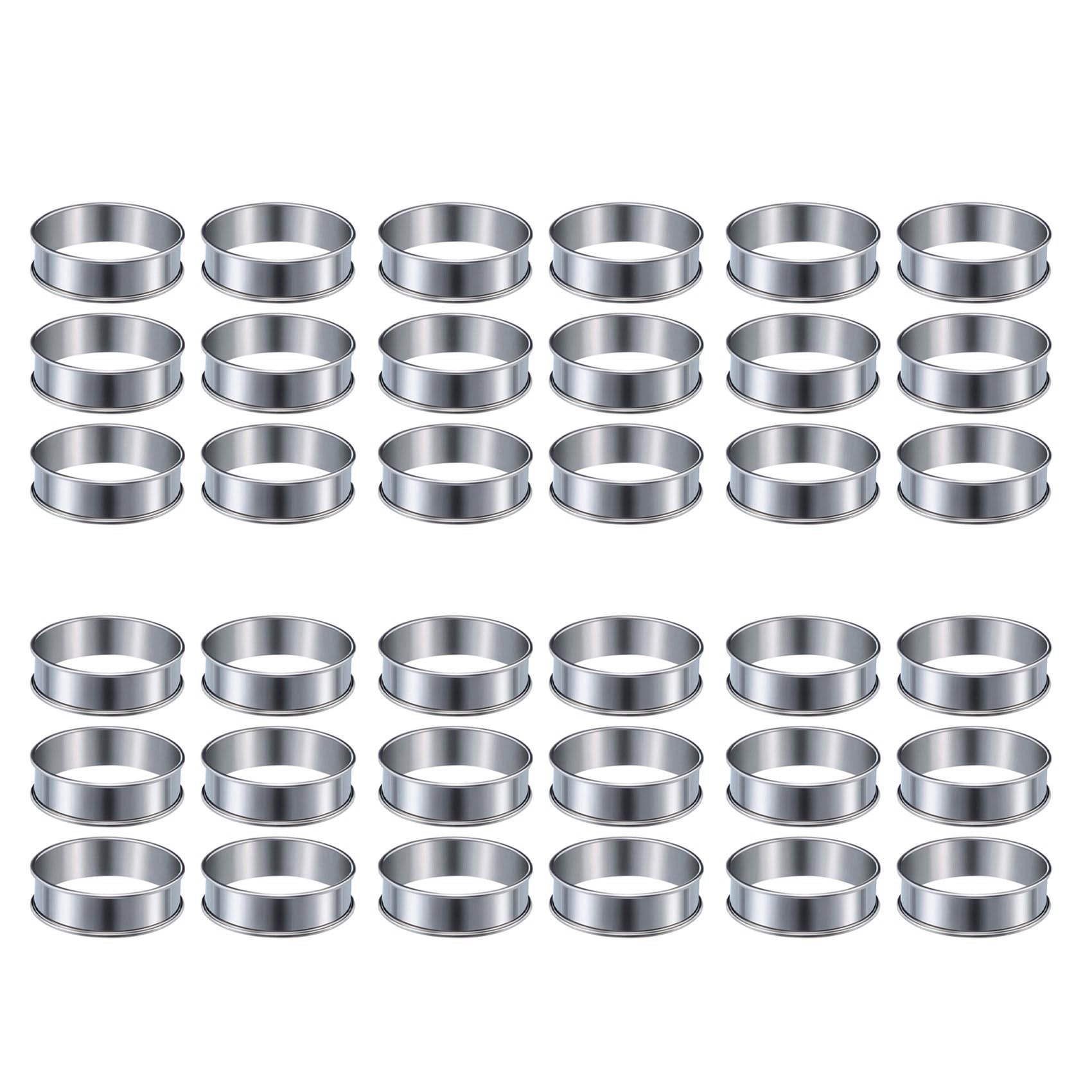 Anillos de tarta de doble rollo en acero inoxidable para un horneado perfecto