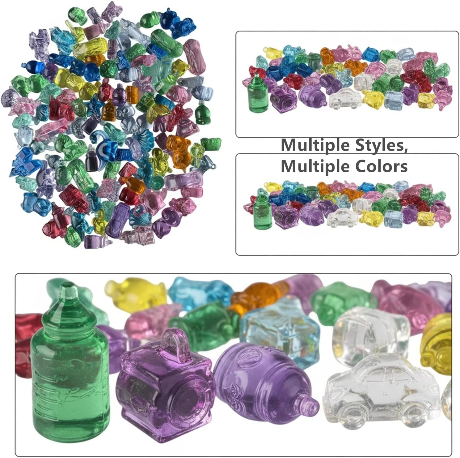 160PCS Mini Random Figures Bulk, Mini Resin to Hide, Miniature Figurines, Small Classroom Prizes, and Fairy Garden Micro Landscaping Dollhouse Home Decor Crafts, Party Favors - Image 5