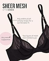 Vista 4 de Smart & Sexy Brasier de malla transparente para mujer