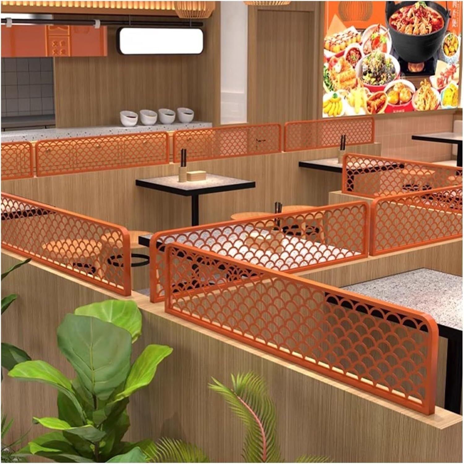 Grilles de 30 cm pour créer un coin intimiste dans votre salle à manger