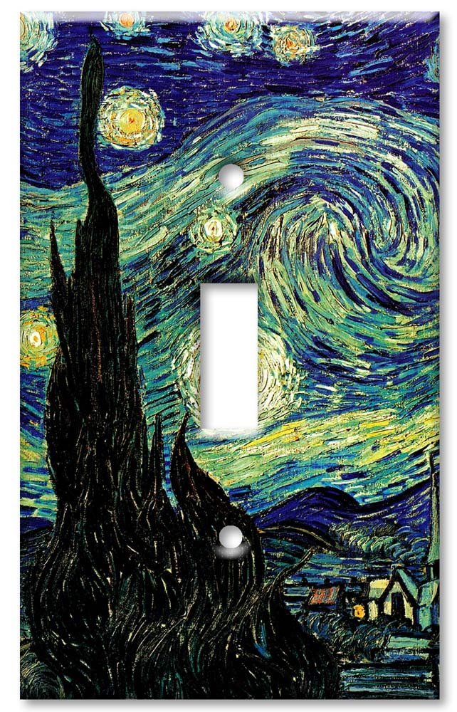 Art Plates - Van Gogh: Starry Night Switch Plate - Single Toggle
