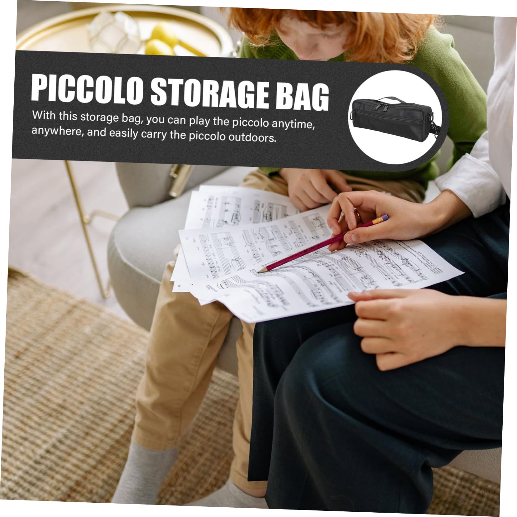 HEMOTON Bolsa De 2 Piezas Para Fugas De Flauta Y Estuche De Transporte. Material Resistente. Diseño Compacto Para Viajes.