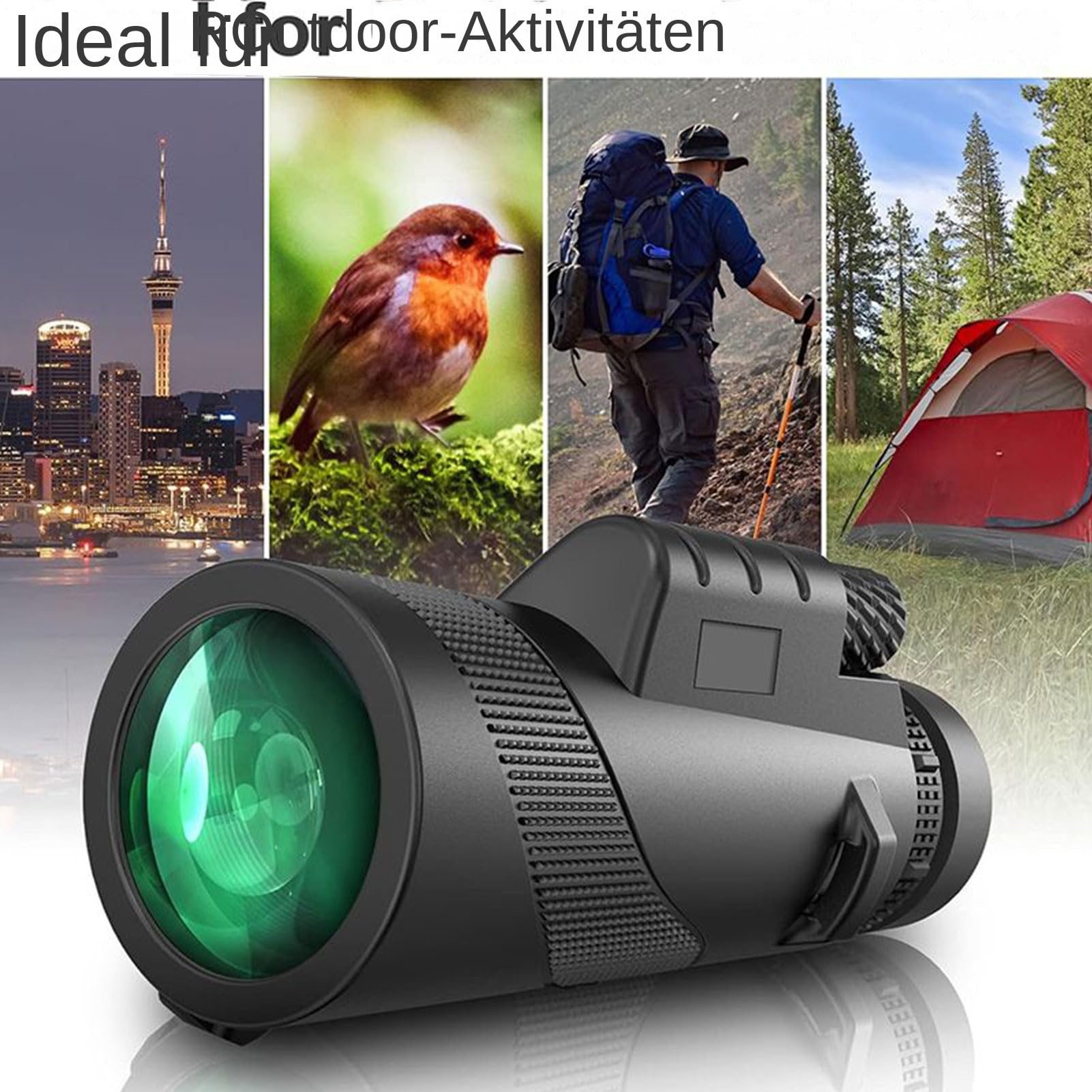 Télescope pour adulte, astronomie pour adultes - Télescope monoculaire pour smartphone - Grossissement 80x - Poids léger pour la chasse aux oiseaux - Astronomie - Chasse - Randonnée Camping