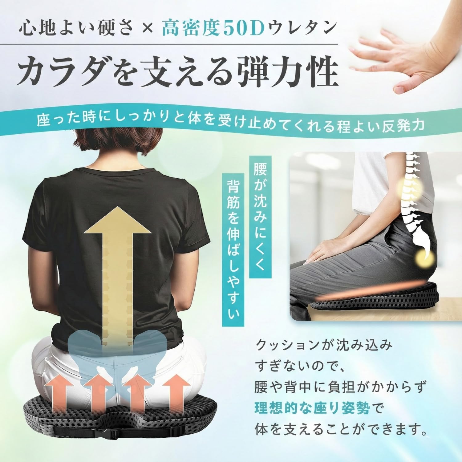 Amazon.co.jp: 接骨院院長×企画監修 傾斜型 シートクッション 車専用