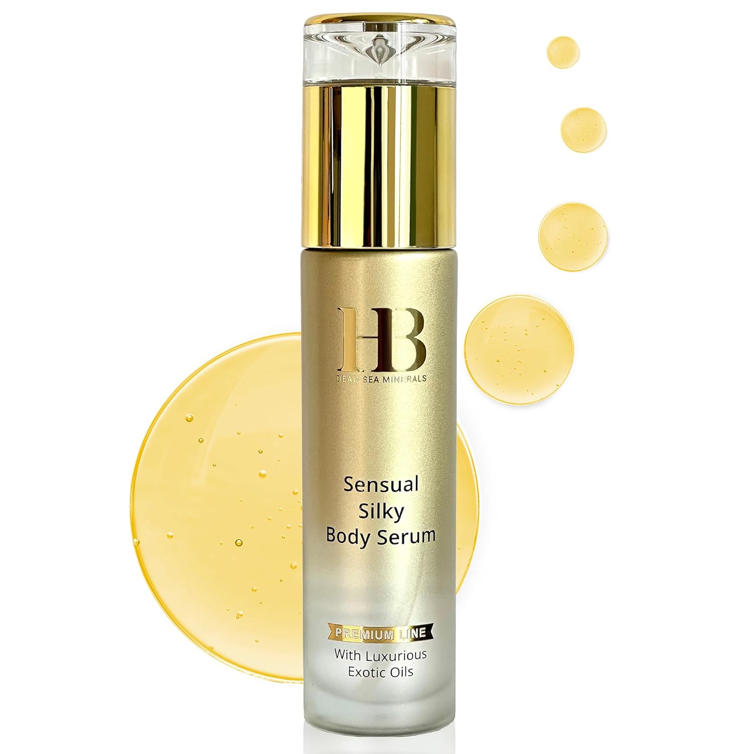 HB Sensual Silky Body Serum - Luxurious Exotic Oils for Silky Smooth Skin - Nourishing, Softening, and Shine Control - 100ml - Body Serum for Women, Dry Skin, and Hyperpigmentation