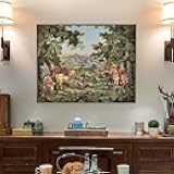 AureoMadis Woven Tapestry Wall Hanging - Large Vintage Medieval Renaissance Victorian Art Home Decor for Living Room Bedroom (34.5