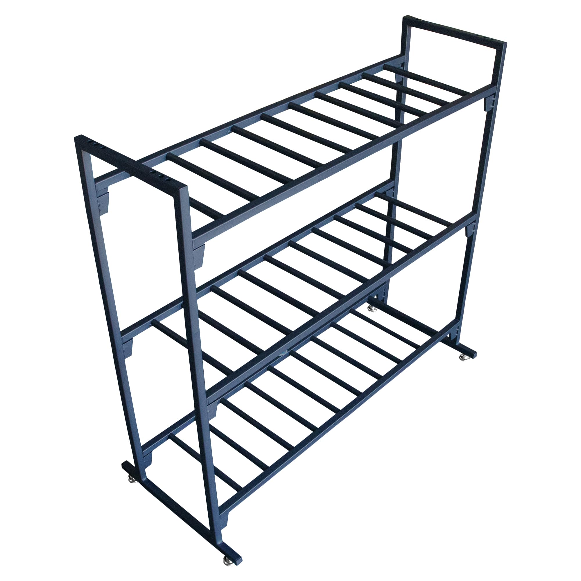 EBC Battery Black Battery Rack Stands Insanely Strong Storage Rack Holds 12 Batteries & Supports 300 Pounds PER SHELF - No Tools Required
