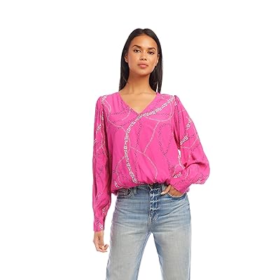 Karen Kane V Neck Blouse Women