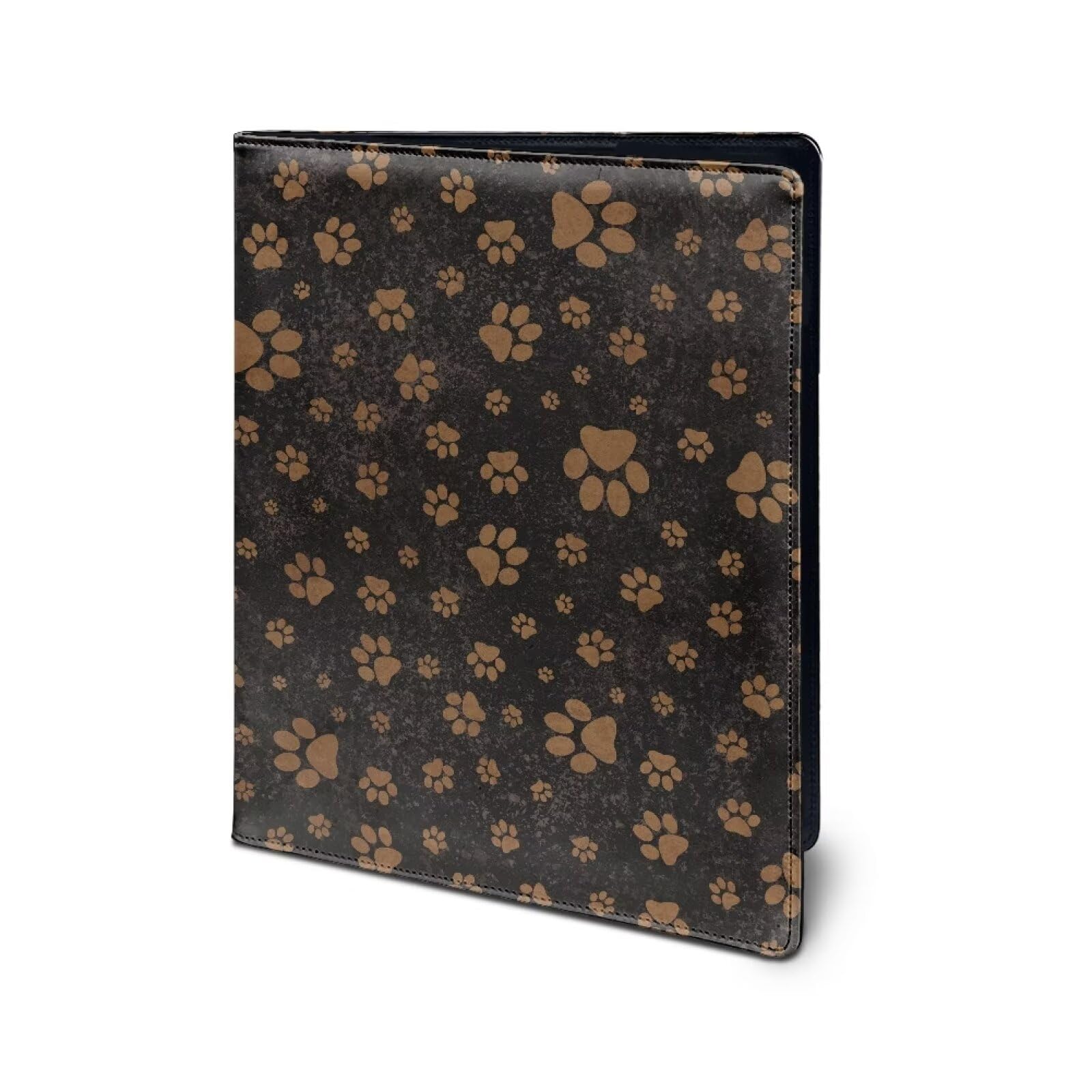 COEQINE Office Folders with Leather Cover Dortable Pu Cover Protection Interview Keep Important Document,Watterproof,Dogs Paw Cute Print - Image 2