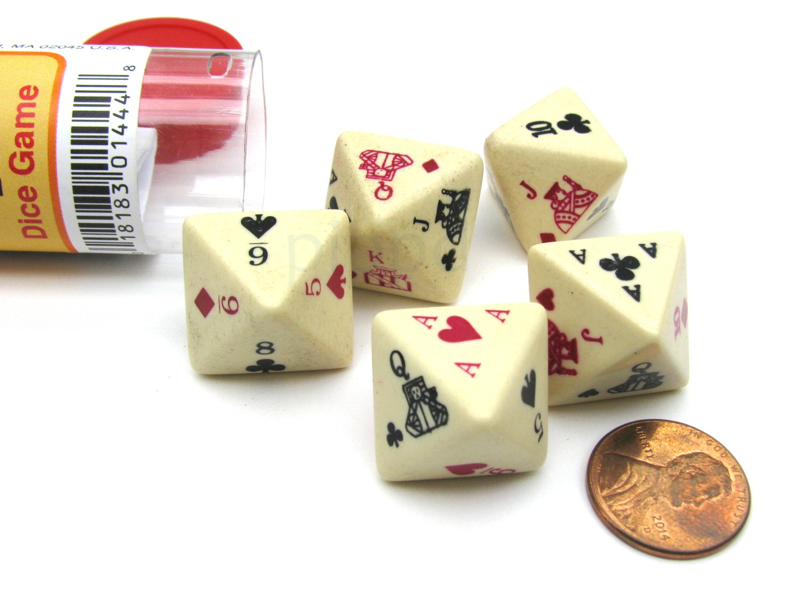 DICE Amazon.com: Koplow Games - 8-Sided Poker Dice Game : Toys & Games