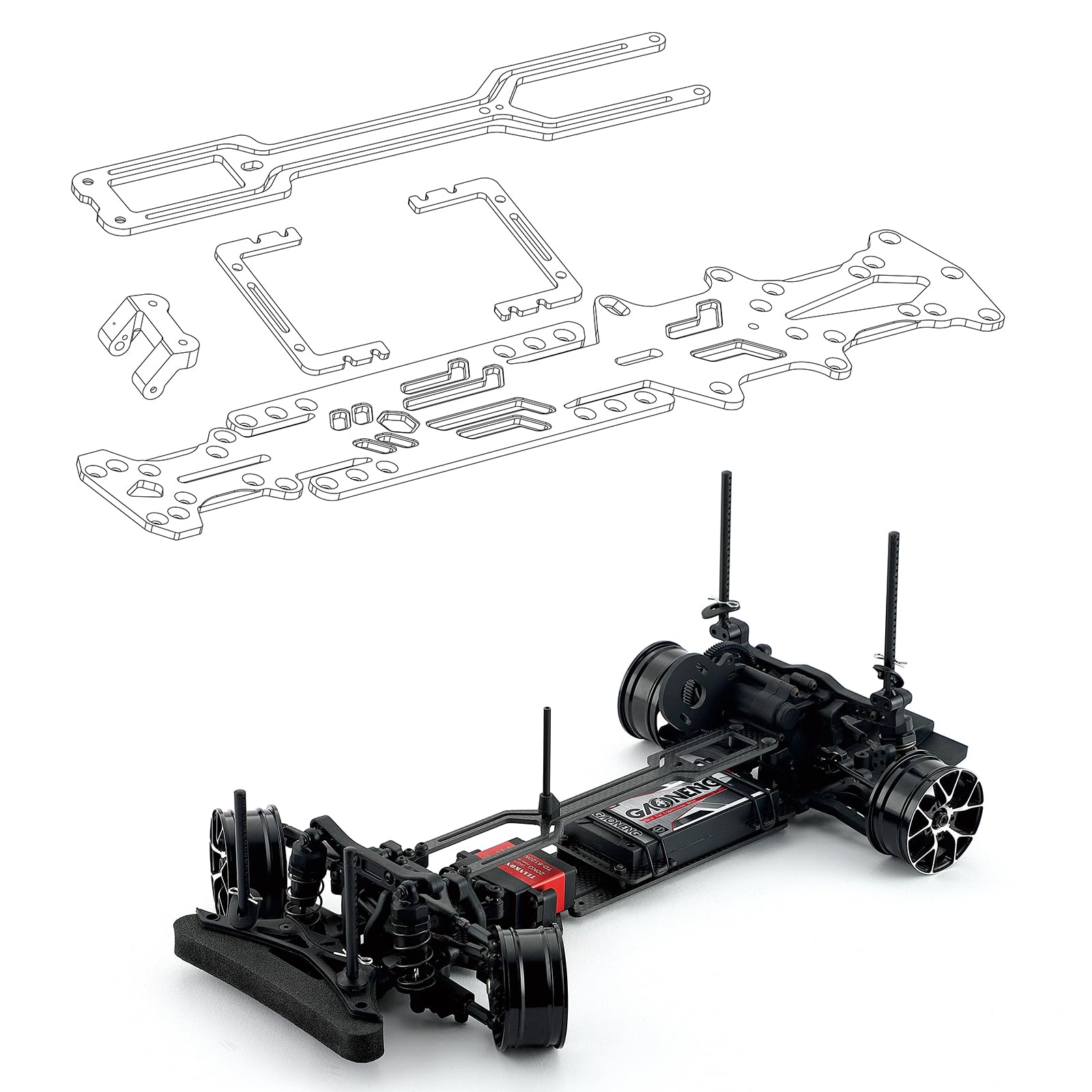 Yokomo ドリフトカー カーボンファイバー リモートコントロールカー