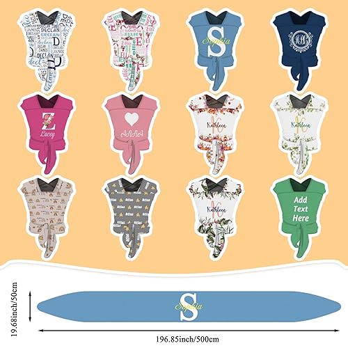 Miniatura 3 de Portabebés personalizado para recién nacidos a niños pequeños, portabebés personalizado con nombre e icono, regalo personalizado para bebé, para