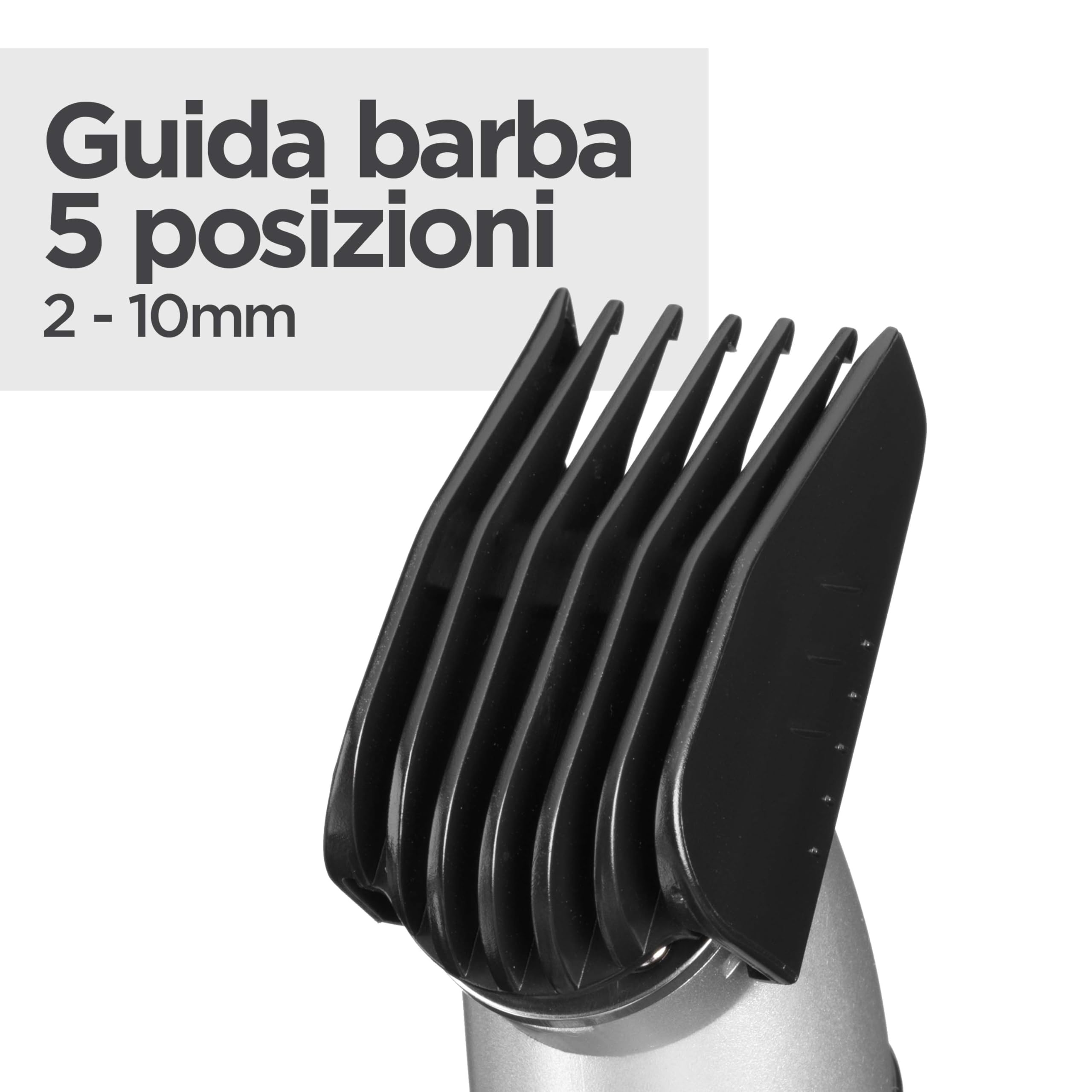 BaByliss Multikit Grooming 11 in 1 Lithium Power, per barba viso e corpo, multi-uso, waterproof, black/grey, MT812E