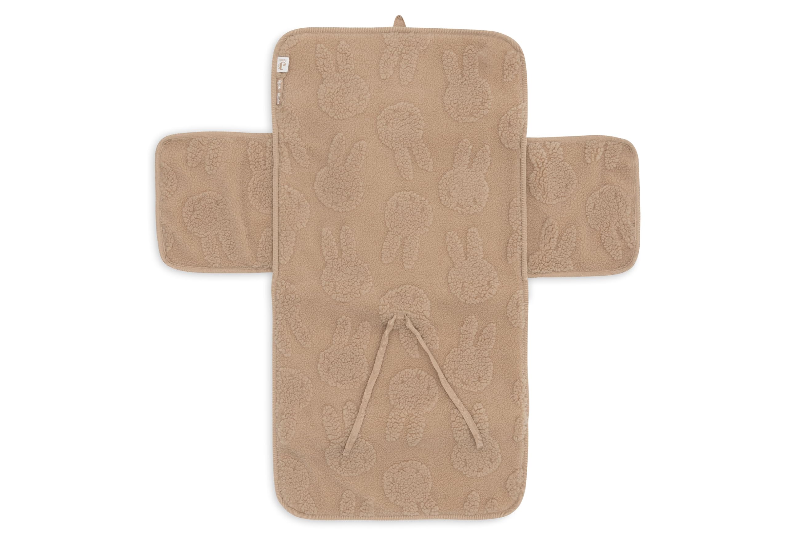 Jollein Changing Mat Miffy - Biscuit - with Pockets & Tie - Soft & Wipeable - Portable Changing Mat Ideal for On the Go - 71x50 cm - Image 3