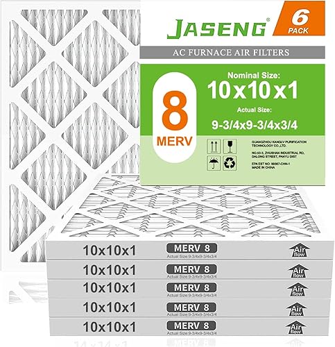 Miniatura 7 de Filtros de aire para horno de CA de 12 x 12 x 1, defensa contra el polvo MERV 8, filtro de aire de repuesto plisado JASENG MPR 600 para calefacción,