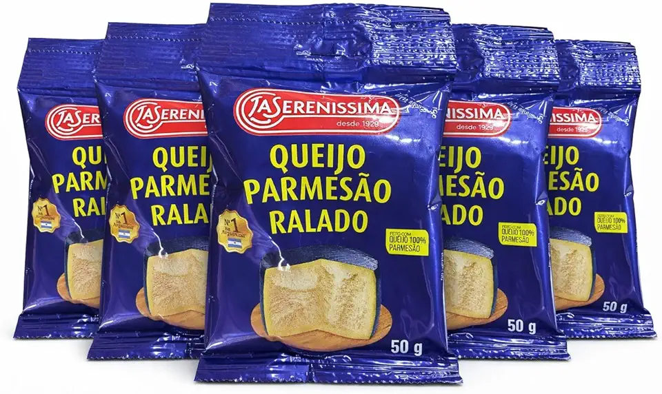 Queijo Parmesão Ralado la serenissim 250g (5 pct de 50g)