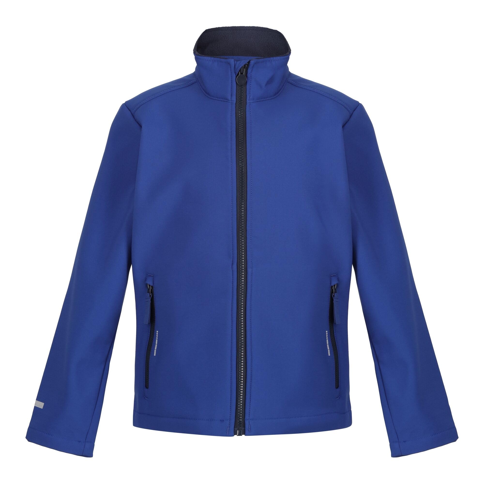 Regatta Professional Childrens 2 Layer Soft Shell Jacket Warm-Backed Hooded New Royal/Navy 34in