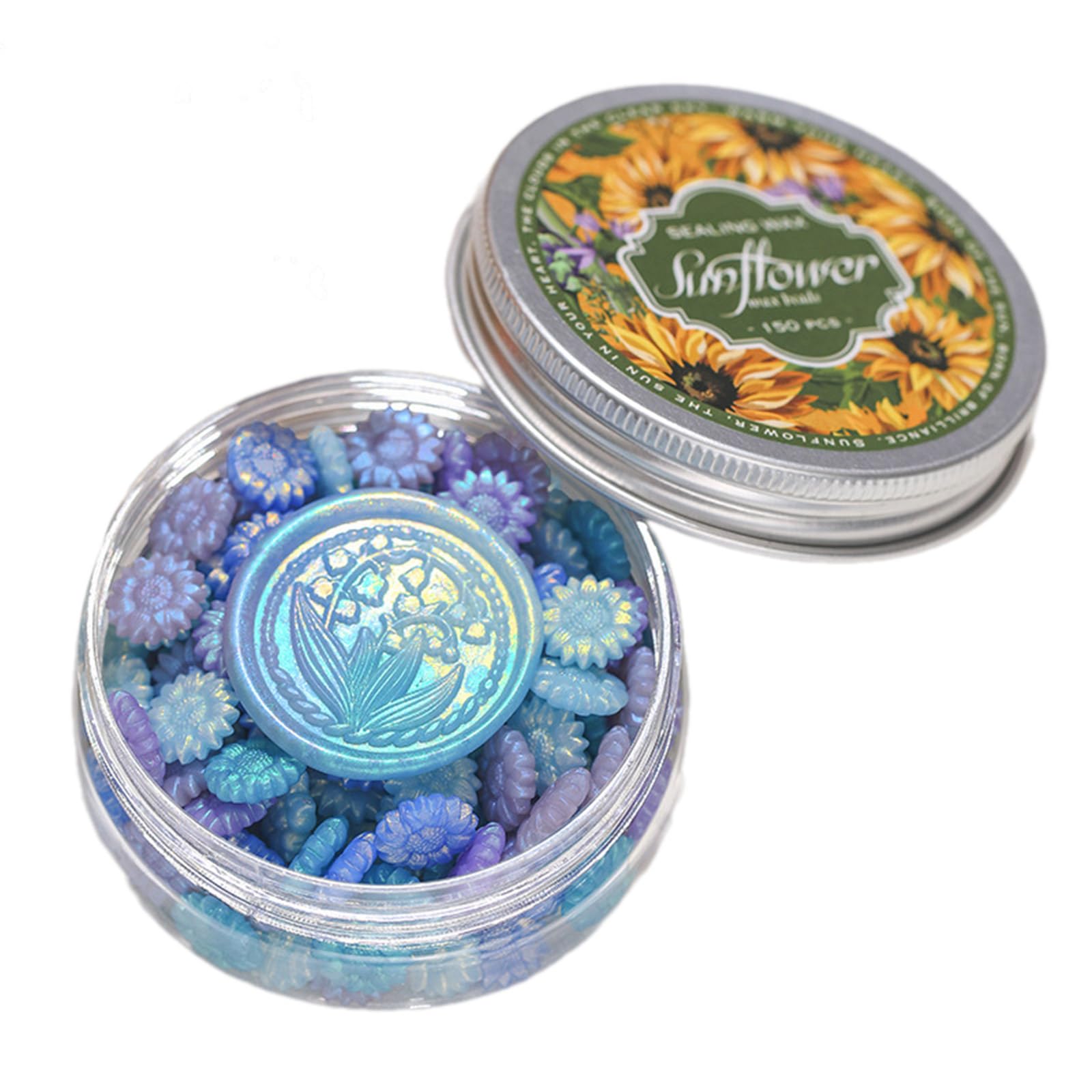 Tsophreniq 150PCS Flower Seal Beads for Invitation Envelope Decorations Invitation Embellishment