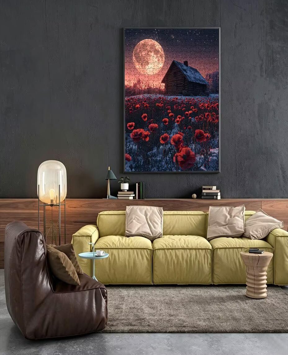 Puzzle 1000 Pezzi Stelle Luna 3D Puzzle per Adulti Impegnativo, Educa Puzzles Artistico, Divertente E Stimolante Puzzles Decorativo per La Famiglia, Regalo e Decorazione Pareti BXHZW6-961