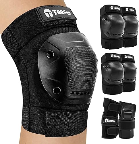 Miniatura 13 de Equipo de Protección para Patineta, Juego de Almohadillas para Rodillas y Codos, Almohadillas para Codos y Rodillas para Patinaje sobre Ruedas,