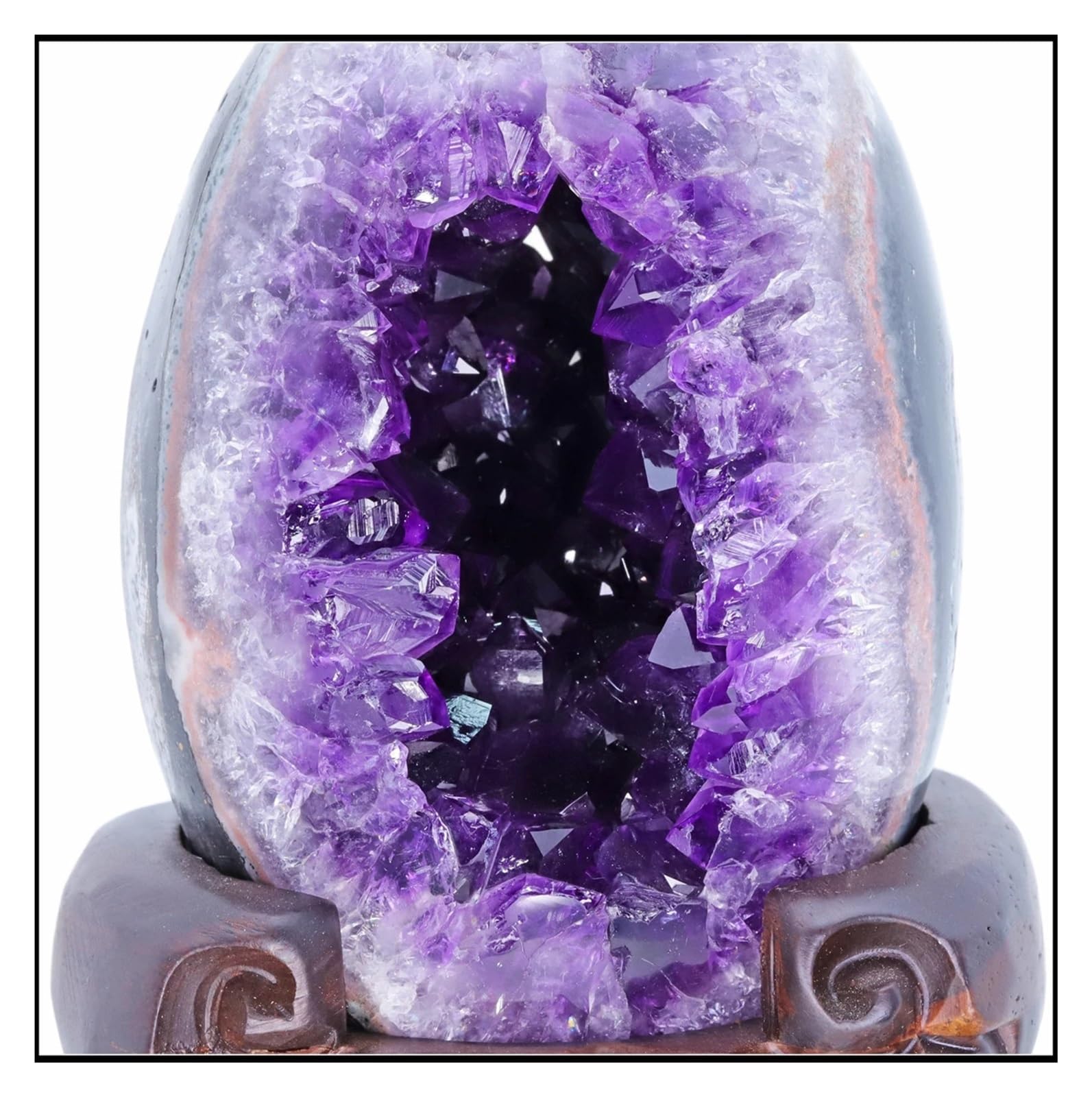 Racimo de Cristales Geoda de Amatista Natural, racimo de Cuarzo, espécimen de Cristal, Mineral curativo energético, decoración del hogar(Color:No.24)