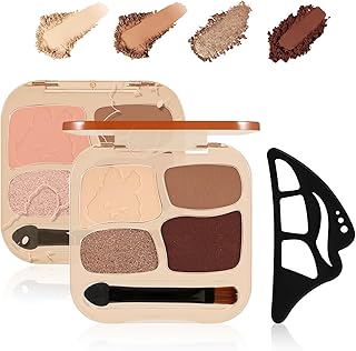 Paleta de sombra de ojos mate de 4 colores, p...