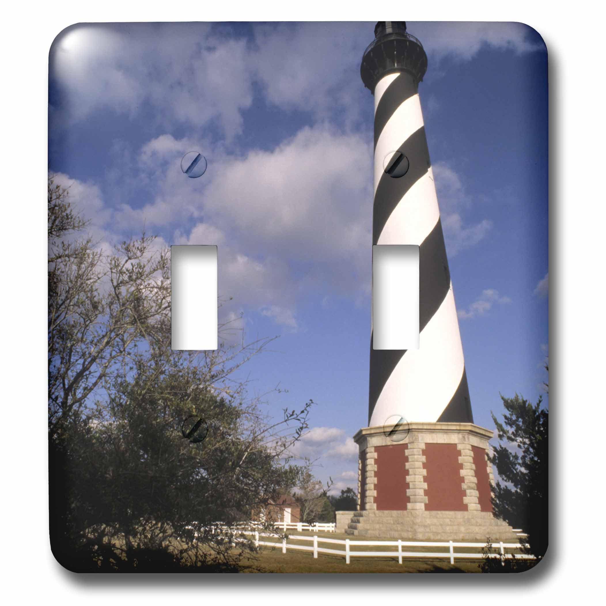 Double interrupteur à bascule Cape Hatteras cache plaque murale usée